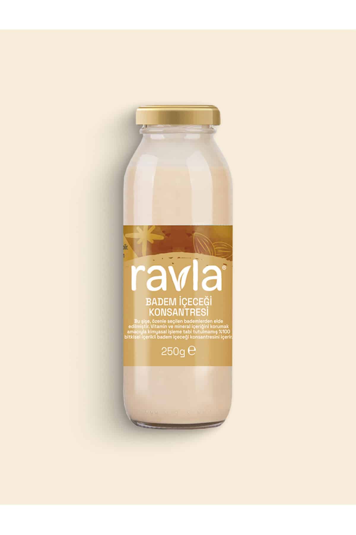 مشروب اللوز المركز Ravla رافلا 250 غ بديل نباتي لمتعذري تحمّل اللاكتوز بطعم غني
