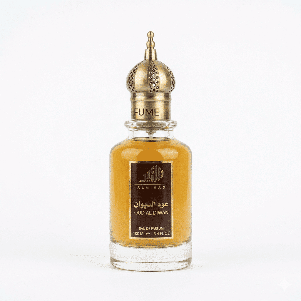 عطر عود الديوان من الوداد بالعود الكمبودي الخالص - عطر فخم للمناسبات والديوان - عبوة 50 مل