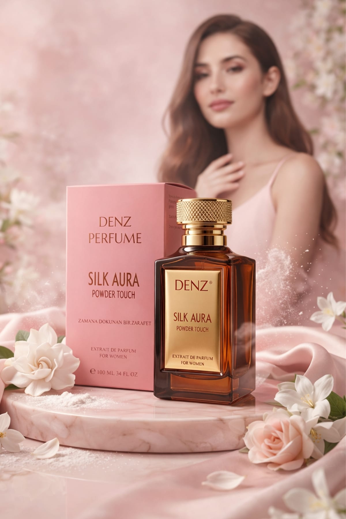 عطر DENZ Silk Aura Powder Touch للنساء 100 مل