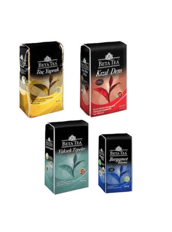 مجموعة مميزة من شاي بتا تي (Beta Tea) التركي مع نكهات طبيعية غنية
