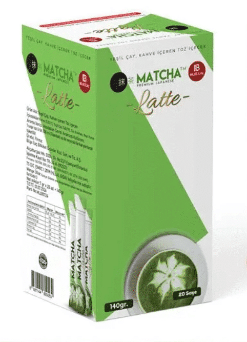 ماتشا لاتيه ياباني Matcha Latte Premium Japanese فاخرة 20 ظرف