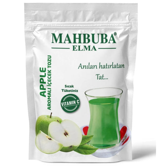 مسحوق شاي التفاح الأخضر من Mahbuba بنكهة مميزة سهل وسريع التحضير 4 أكياس × 250 جم