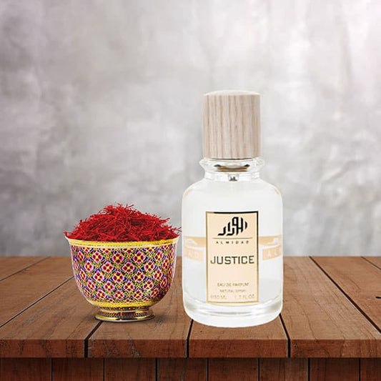 عطر جستس بعبق الزعفران والمسك - عطر فواح ومنعش للجنسين - 100 مل